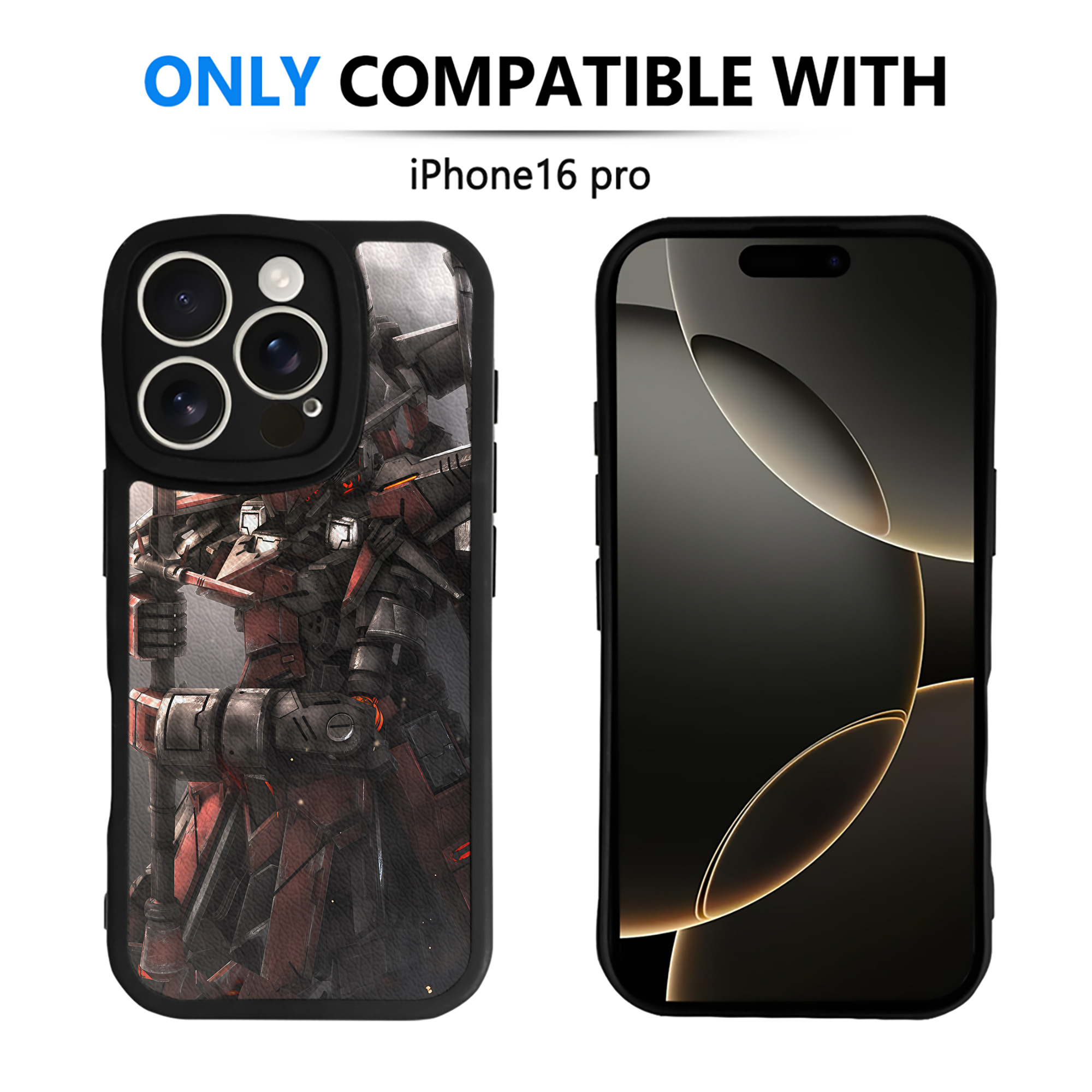 （画像用） 機動戦士ガンダム Mobile Suit Gundam 【iPhone 16シリーズ対応】シリコンスマホケース（レザー調） 材質：シリコン
